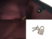 画像をギャラリービューアに読み込む, LOUIS VUITTON ルイヴィトン キーポルバンドリエール55 ボストンバッグ M56714 モノグラムマカサー ブラック 美品 中古 4c070930