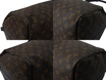 画像をギャラリービューアに読み込む, LOUIS VUITTON ルイヴィトン キーポルバンドリエール55 ボストンバッグ M56714 モノグラムマカサー ブラック 美品 中古 4c070930