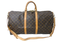 Load image into Gallery viewer, LOUIS VUITTON ルイヴィトン キーポルバンドリエール55 ボストンバッグ M41414 モノグラム PVC レザー ブラウン 美品 中古 4c070931