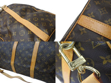 Load image into Gallery viewer, LOUIS VUITTON ルイヴィトン キーポルバンドリエール55 ボストンバッグ M41414 モノグラム PVC レザー ブラウン 美品 中古 4c070931