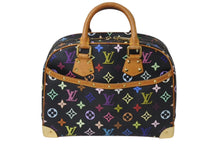 Load image into Gallery viewer, LOUIS VUITTON ルイヴィトン トゥルーヴィル ハンドバッグ M92662 村上隆 モノグラム マルチカラー ブラック ゴールド金具 美品 中古 4c070932