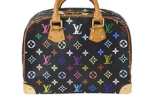 Load image into Gallery viewer, LOUIS VUITTON ルイヴィトン トゥルーヴィル ハンドバッグ M92662 村上隆 モノグラム マルチカラー ブラック ゴールド金具 美品 中古 4c070932