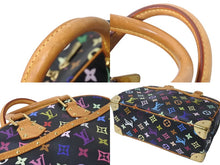 Load image into Gallery viewer, LOUIS VUITTON ルイヴィトン トゥルーヴィル ハンドバッグ M92662 村上隆 モノグラム マルチカラー ブラック ゴールド金具 美品 中古 4c070932