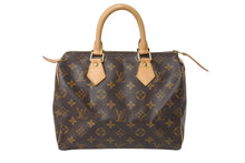 Load image into Gallery viewer, LOUIS VUITTON ルイヴィトン スピーディ25 ハンドバッグ ボストンバッグ型 モノグラム M41528 ブラウン ゴールド金具 美品 中古 4c070933