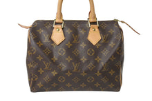 Load image into Gallery viewer, LOUIS VUITTON ルイヴィトン スピーディ25 ハンドバッグ ボストンバッグ型 モノグラム M41528 ブラウン ゴールド金具 美品 中古 4c070933