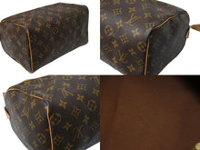 Load image into Gallery viewer, LOUIS VUITTON ルイヴィトン スピーディ25 ハンドバッグ ボストンバッグ型 モノグラム M41528 ブラウン ゴールド金具 美品 中古 4c070933