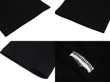 画像をギャラリービューアに読み込む, CHROME HEARTS クロムハーツ レギンス レディース ロゴ プリント スクロールロゴ コットン ブラック ホワイト 美品 中古 4c070946