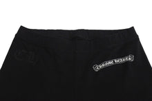 画像をギャラリービューアに読み込む, CHROME HEARTS クロムハーツ レギンス レディース ロゴ プリント スクロールロゴ コットン ブラック ホワイト 美品 中古 4c070946