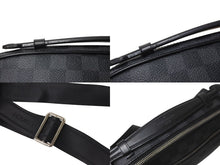 画像をギャラリービューアに読み込む, 極美品 LOUIS VUITTON ルイヴィトン Damier Graphite ダミエ・グラフィット Ambler アンブレール ボディバッグ N41289 ICチップ 中古 4c070955