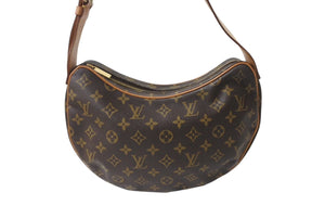 LOUIS VUITTON ルイヴィトン ハンドバッグ クロワッサンMM M51512 モノグラムキャンバス ブラウン 美品 中古 4c070969