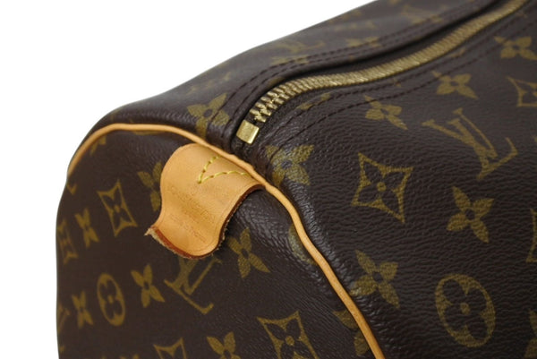 LOUIS VUITTON Keepall 60 Boston Bag M41422 Monogram Brown PVC Tanned Leather Good Condition Used 4c070983