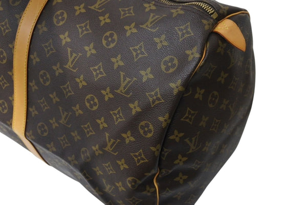 LOUIS VUITTON Keepall 60 Boston Bag M41422 Monogram Brown PVC Tanned Leather Good Condition Used 4c070983