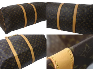LOUIS VUITTON Keepall 60 Boston Bag M41422 Monogram Brown PVC Tanned Leather Good Condition Used 4c070983