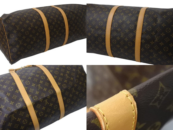 LOUIS VUITTON Keepall 60 Boston Bag M41422 Monogram Brown PVC Tanned Leather Good Condition Used 4c070983