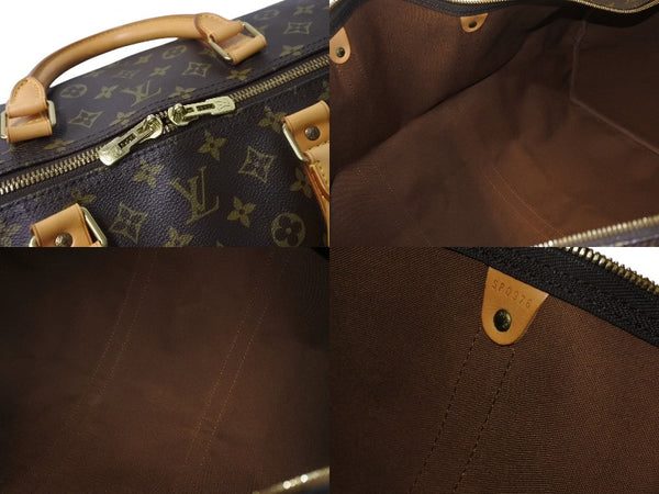 LOUIS VUITTON Keepall 60 Boston Bag M41422 Monogram Brown PVC Tanned Leather Good Condition Used 4c070983