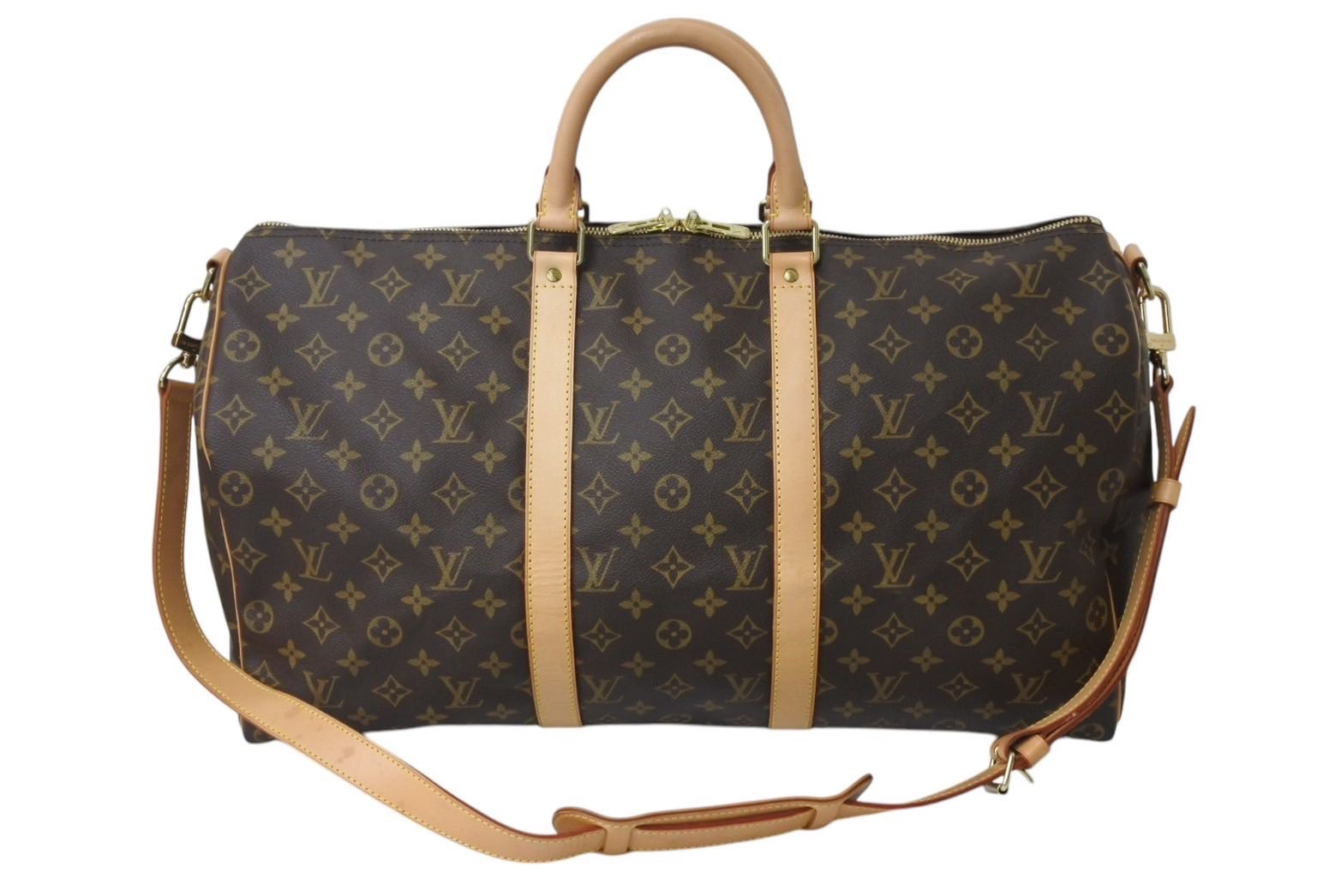 新品同様 LOUIS VUITTON ルイヴィトン キーポル バンドリエール50 ボストンバッグ M41416 モノグラム PVC レザー ブラウン  中古 4c070984 – Casanova Vintage