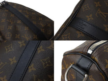 画像をギャラリービューアに読み込む, LOUIS VUITTON ルイヴィトン キーポル バンドリエール45 ボストンバッグ M56711 モノグラムマカサー ブラウン 美品 中古 4c070985