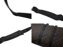 画像をギャラリービューアに読み込む, LOUIS VUITTON ルイヴィトン キーポル バンドリエール45 ボストンバッグ M56711 モノグラムマカサー ブラウン 美品 中古 4c070985