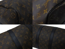 画像をギャラリービューアに読み込む, LOUIS VUITTON ルイヴィトン キーポル バンドリエール45 ボストンバッグ M56711 モノグラムマカサー ブラウン 美品 中古 4c070985