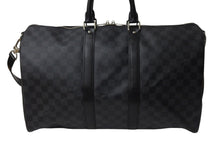 画像をギャラリービューアに読み込む, 極美品 LOUISVUITTON ルイヴィトン キーポルバンドリエール45 ボストンバッグ N41418 ダミエグラフィット 中古 4c070986