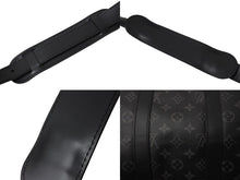 Load image into Gallery viewer, 極美品 LOUIS VUITTON ルイヴィトン エクリプス キーポル バンドリエール45 ボストンバッグ M40569 シルバー金具 ブラック 中古 4c070987