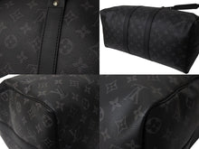 Load image into Gallery viewer, 極美品 LOUIS VUITTON ルイヴィトン エクリプス キーポル バンドリエール45 ボストンバッグ M40569 シルバー金具 ブラック 中古 4c070987