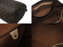 画像をギャラリービューアに読み込む, LOUIS VUITTON ルイヴィトン スピーディ40 ハンドバッグ M41522 モノグラム PVCコーティング ブラウン 美品 中古 4c070990