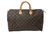 画像をギャラリービューアに読み込む, LOUIS VUITTON ルイヴィトン スピーディ40 ハンドバッグ M41522 モノグラム PVCコーティング ブラウン 美品 中古 4c070990