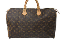 画像をギャラリービューアに読み込む, LOUIS VUITTON ルイヴィトン スピーディ40 ハンドバッグ M41522 モノグラム PVCコーティング ブラウン 美品 中古 4c070990
