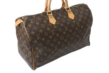 画像をギャラリービューアに読み込む, LOUIS VUITTON ルイヴィトン スピーディ40 ハンドバッグ M41522 モノグラム PVCコーティング ブラウン 美品 中古 4c070990