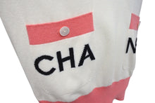 画像をギャラリービューアに読み込む, CHANEL シャネル セーター P61425K46799 サイズ34 カシミヤ ロゴ ココマーク ピンク アイボリー 美品 中古 4c070996