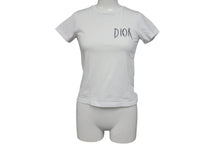 Load image into Gallery viewer, Dior ディオール 半袖Tシャツ ブランドロゴ 9HBK23TEEB ポルトガル製 コットン ホワイト ブラック サイズ8 美品 中古 4c071006