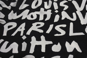 LOUIS VUITTON Short sleeve T-shirt RM091S Size L Monogram Graffiti Black White Good Condition Used 4c071018