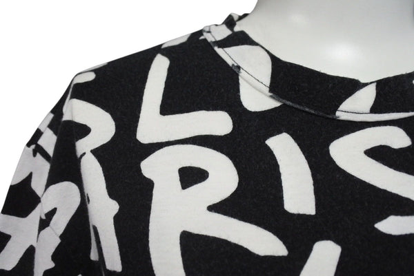LOUIS VUITTON Short sleeve T-shirt RM091S Size XXS Monogram Graffiti Black White Good Condition Used 4c071019