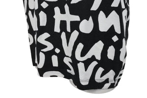LOUIS VUITTON Short sleeve T-shirt RM091S Size XXS Monogram Graffiti Black White Good Condition Used 4c071019