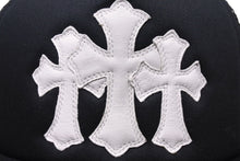 画像をギャラリービューアに読み込む, 新品未使用 CHROME HEARTS クロムハーツ トラッカーキャップ CHクロスパッチ ONE SIZE メッシュ ブラック ホワイト シルバー925 中古 4c071032