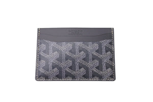 新品未使用 GOYARD ゴヤール サンシュルピス カードケース STSULPPMLTY51CL51X グレー PVC レザー 中古 4c071044