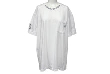 画像をギャラリービューアに読み込む, Chrome hearts クロムハーツ ネックロゴ バッククロスロゴ プリントポケットサイズ XL ホワイト 新型 美品 中古 4c071054