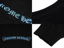 画像をギャラリービューアに読み込む, CHROME HEARTS クロムハーツ 長袖Ｔシャツ サイズS ネックロゴ ロゴプリント スクロールラベルロゴ ブラック コットン 美品 中古 4c071060