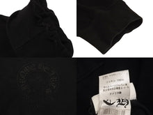 画像をギャラリービューアに読み込む, CHROME HEARTS クロムハーツ 長袖Ｔシャツ サイズS ネックロゴ ロゴプリント スクロールラベルロゴ ブラック コットン 美品 中古 4c071060