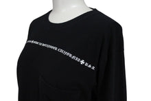 画像をギャラリービューアに読み込む, CHROME HEARTS クロムハーツ 長袖Tシャツ CHクロス トップス コットン ブラック サイズS 美品 中古 4c071065
