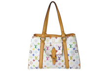 Load image into Gallery viewer, 極美品 LOUIS VUITTON ルイヴィトン オーレリアMM トートバッグ M40094 村上隆 モノグラムマルチカラー ホワイト 中古 4c071076