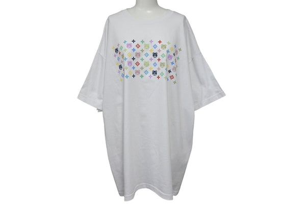 Very Good Condition KANYE WEST Kanye West Short Sleeve T-Shirt Size XXL Kanye Bear Monogram Multicolor White Official 2005 Used 4c071089