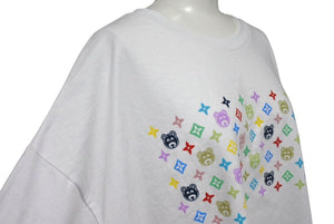 Very Good Condition KANYE WEST Kanye West Short Sleeve T-Shirt Size XXL Kanye Bear Monogram Multicolor White Official 2005 Used 4c071089