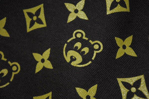 Very Good Condition KANYE WEST Kanye West Short Sleeve T-Shirt Size M Kanye Bear Monogram Brown Official 2005 Used 4c071090