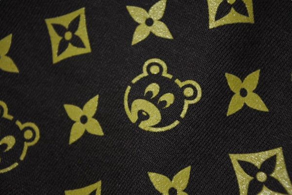 Very Good Condition KANYE WEST Kanye West Short Sleeve T-Shirt Size M Kanye Bear Monogram Brown Official 2005 Used 4c071090