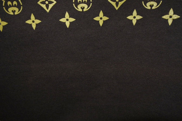 Very Good Condition KANYE WEST Kanye West Short Sleeve T-Shirt Size M Kanye Bear Monogram Brown Official 2005 Used 4c071090