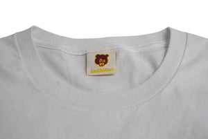 Very Good Condition KANYE WEST Kanye West Short Sleeve T-Shirt Size XXL Kanye Bear Monogram Multicolor White Official 2005 Used 4c071091