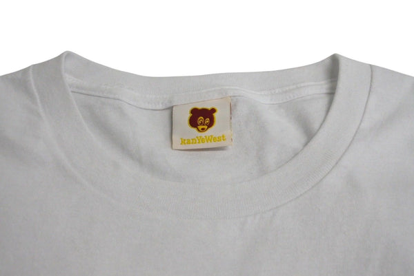Very Good Condition KANYE WEST Kanye West Short Sleeve T-Shirt Size XXL Kanye Bear Monogram Multicolor White Official 2005 Used 4c071091