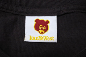 極美品 KANYE WEST カニエウェスト 半袖Tシャツ サイズL カニエベア モノグラム ブラウン オフィシャル 2005年 中古 4c071092